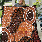 Lizard NAIDOC 2024 Quilt Aboriginal Art Style