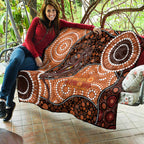 Lizard NAIDOC 2024 Quilt Aboriginal Art Style