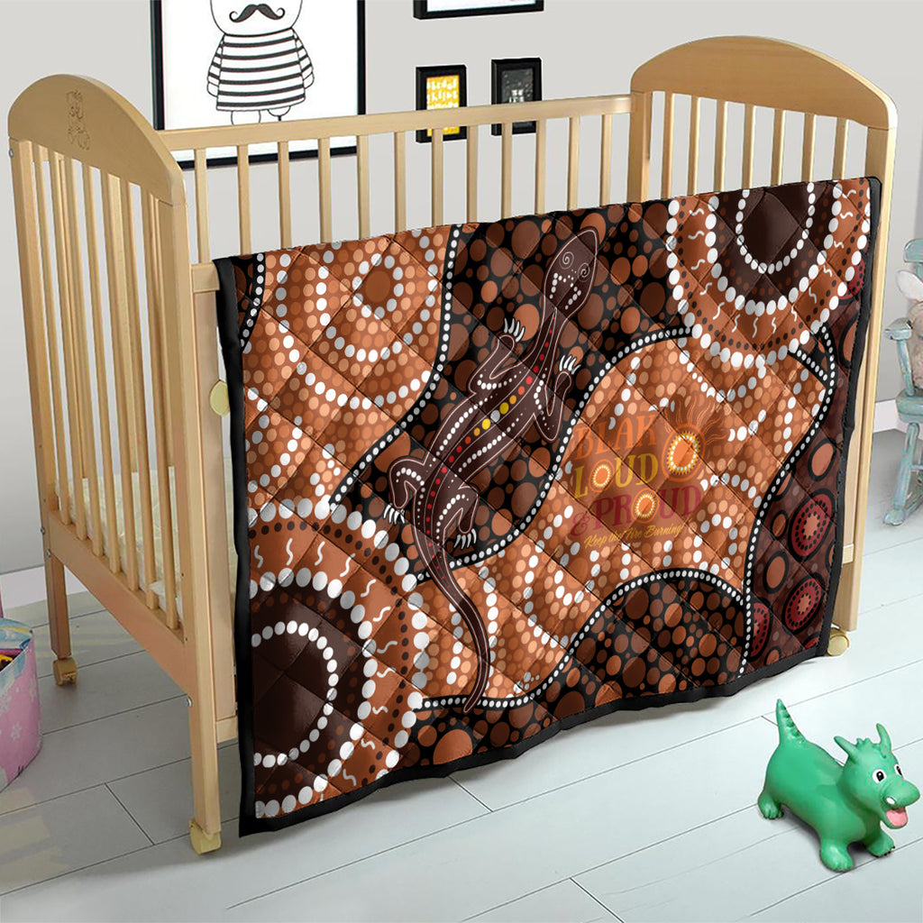 Lizard NAIDOC 2024 Quilt Aboriginal Art Style
