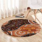 Lizard NAIDOC 2024 Round Carpet Aboriginal Art Style