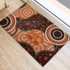 Lizard NAIDOC 2024 Rubber Doormat Aboriginal Art Style