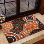 Lizard NAIDOC 2024 Rubber Doormat Aboriginal Art Style