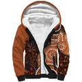 Lizard NAIDOC 2024 Sherpa Hoodie Aboriginal Art Style