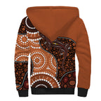 Lizard NAIDOC 2024 Sherpa Hoodie Aboriginal Art Style