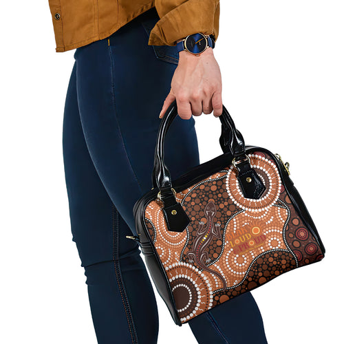 Lizard NAIDOC 2024 Shoulder Handbag Aboriginal Art Style
