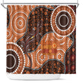 Lizard NAIDOC 2024 Shower Curtain Aboriginal Art Style