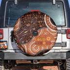 Lizard NAIDOC 2024 Spare Tire Cover Aboriginal Art Style