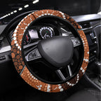 Lizard NAIDOC 2024 Steering Wheel Cover Aboriginal Art Style