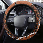 Lizard NAIDOC 2024 Steering Wheel Cover Aboriginal Art Style