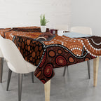 Lizard NAIDOC 2024 Tablecloth Aboriginal Art Style