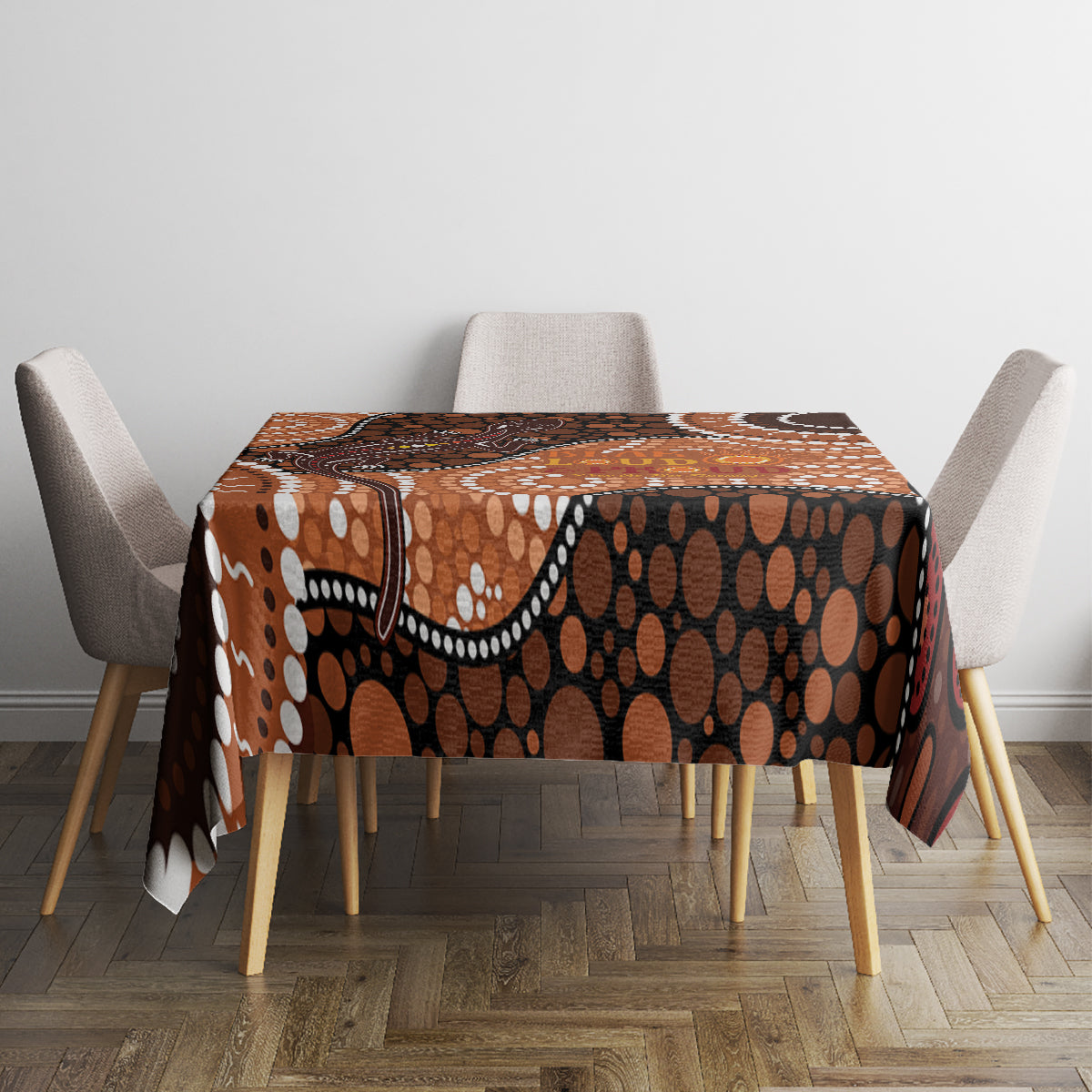 Lizard NAIDOC 2024 Tablecloth Aboriginal Art Style