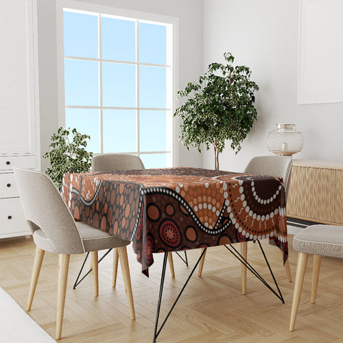Lizard NAIDOC 2024 Tablecloth Aboriginal Art Style
