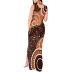 Lizard NAIDOC 2024 Tank Maxi Dress Aboriginal Art Style