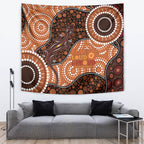 Lizard NAIDOC 2024 Tapestry Aboriginal Art Style