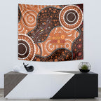 Lizard NAIDOC 2024 Tapestry Aboriginal Art Style