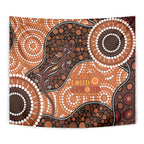 Lizard NAIDOC 2024 Tapestry Aboriginal Art Style