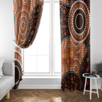 Lizard NAIDOC 2024 Window Curtain Aboriginal Art Style