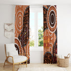 Lizard NAIDOC 2024 Window Curtain Aboriginal Art Style