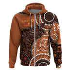 Lizard NAIDOC 2024 Zip Hoodie Aboriginal Art Style