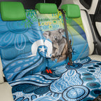 Vivid Minimal Koala NAIDOC 2024 Back Car Seat Cover Aboriginal Art Style