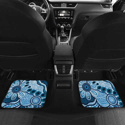 Vivid Minimal Koala NAIDOC 2024 Car Mats Aboriginal Art Style