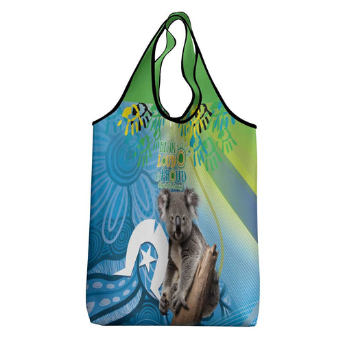 Vivid Minimal Koala NAIDOC 2024 Grocery Bag Aboriginal Art Style