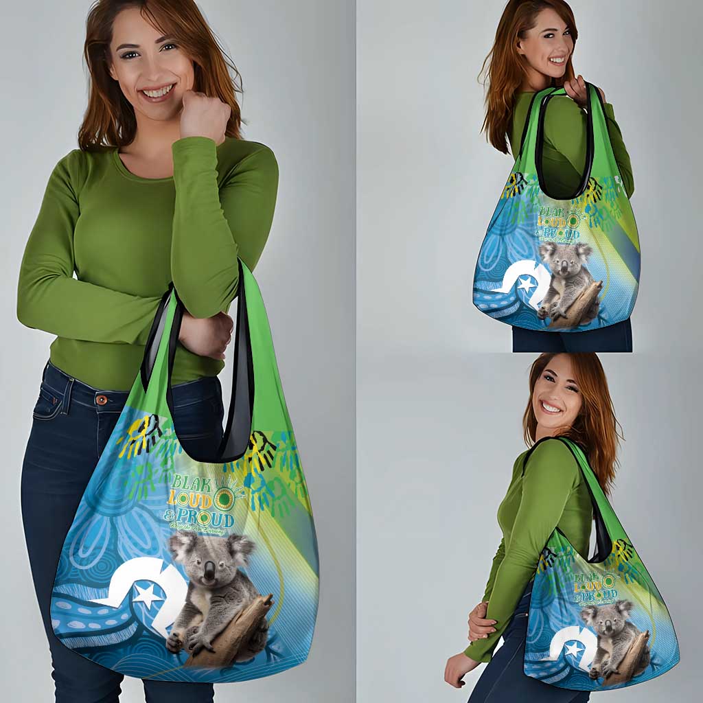 Vivid Minimal Koala NAIDOC 2024 Grocery Bag Aboriginal Art Style