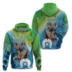 Vivid Minimal Koala NAIDOC 2024 Hoodie Aboriginal Art Style