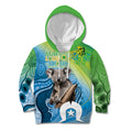 Vivid Minimal Koala NAIDOC 2024 Kid Hoodie Aboriginal Art Style