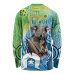 Vivid Minimal Koala NAIDOC 2024 Long Sleeve Shirt Aboriginal Art Style