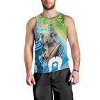 Vivid Minimal Koala NAIDOC 2024 Men Tank Top Aboriginal Art Style