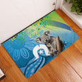 Vivid Minimal Koala NAIDOC 2024 Rubber Doormat Aboriginal Art Style
