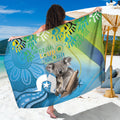 Vivid Minimal Koala NAIDOC 2024 Sarong Aboriginal Art Style