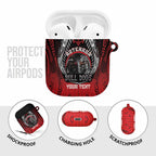 Aotearoa Bulldog Personalised AirPods Case Maori Kowhaiwhai Motif - Aussie Hoodie