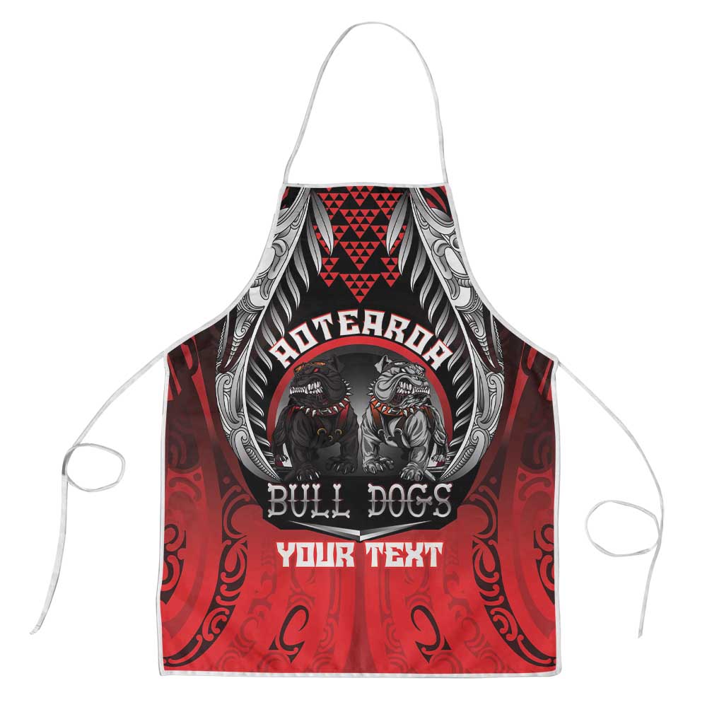 Aotearoa Bulldog Personalised Apron Maori Kowhaiwhai Motif - Aussie Hoodie