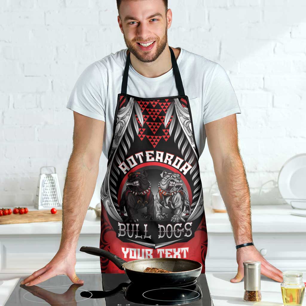 Aotearoa Bulldog Personalised Apron Maori Kowhaiwhai Motif - Aussie Hoodie