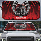 Aotearoa Bulldog Personalised Auto Sun Shade Maori Kowhaiwhai Motif - Aussie Hoodie