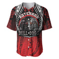 Aotearoa Bulldog Personalised Baseball Jersey Maori Kowhaiwhai Motif