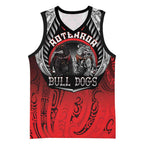 Aotearoa Bulldog Personalised Basketball Jersey Maori Kowhaiwhai Motif - Aussie Hoodie