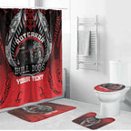 Aotearoa Bulldog Personalised Bathroom Set Maori Kowhaiwhai Motif - Aussie Hoodie