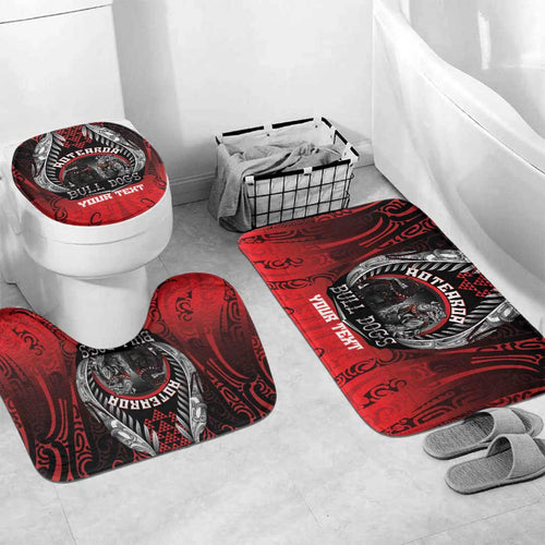 Aotearoa Bulldog Personalised Bathroom Set Maori Kowhaiwhai Motif - Aussie Hoodie