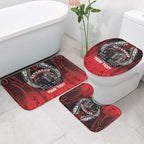 Aotearoa Bulldog Personalised Bathroom Set Maori Kowhaiwhai Motif - Aussie Hoodie
