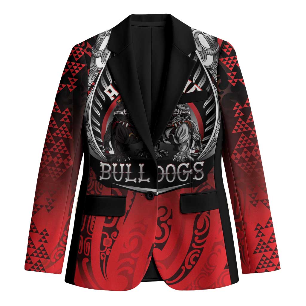 Aotearoa Bulldog Personalised Blazer Maori Kowhaiwhai Motif - Aussie Hoodie