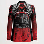 Aotearoa Bulldog Personalised Blazer Maori Kowhaiwhai Motif - Aussie Hoodie