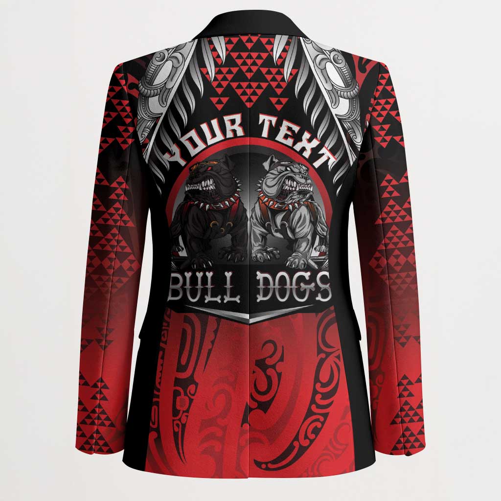 Aotearoa Bulldog Personalised Blazer Maori Kowhaiwhai Motif - Aussie Hoodie