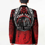 Aotearoa Bulldog Personalised Blazer Maori Kowhaiwhai Motif - Aussie Hoodie