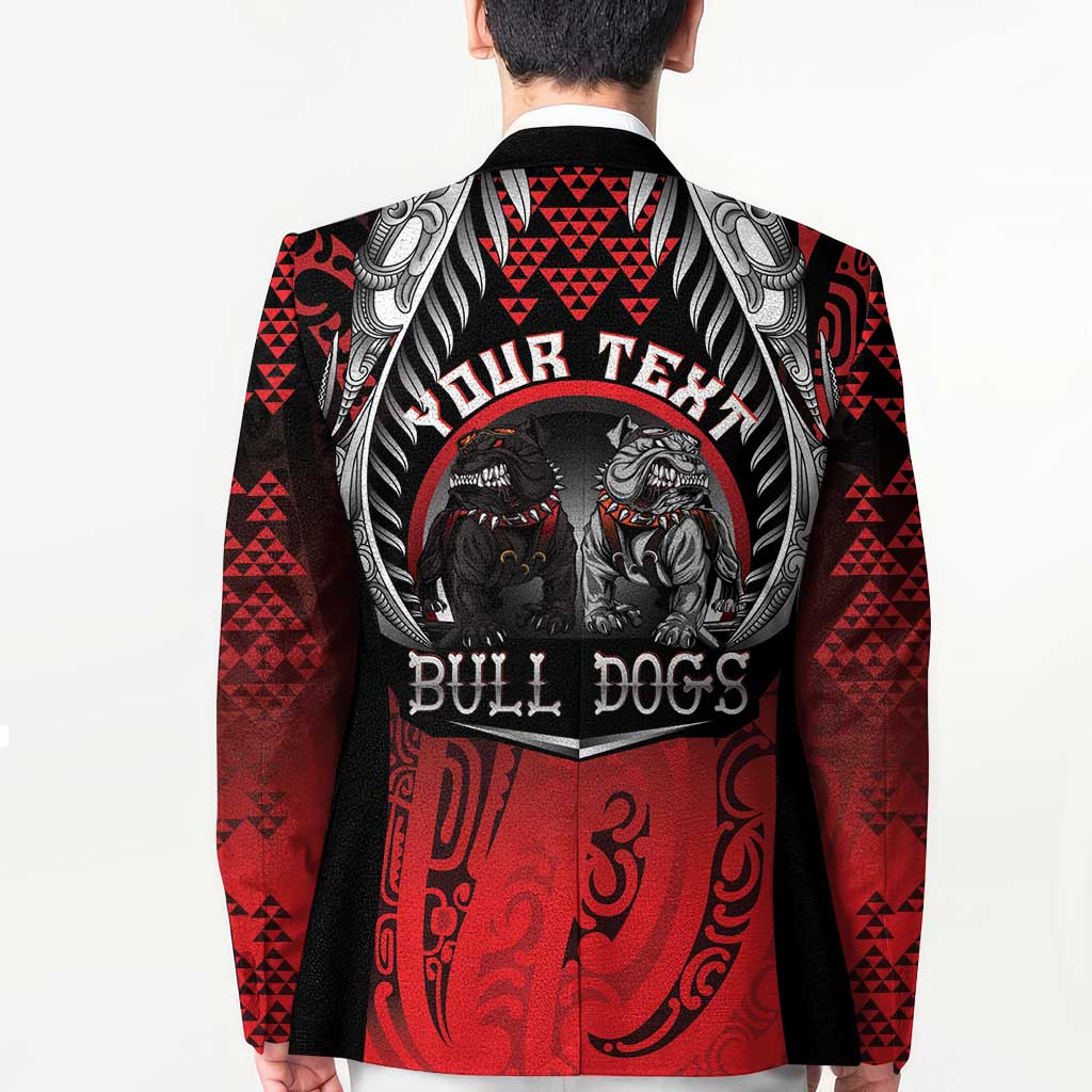 Aotearoa Bulldog Personalised Blazer Maori Kowhaiwhai Motif - Aussie Hoodie