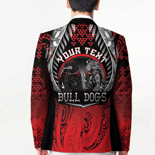 Aotearoa Bulldog Personalised Blazer Maori Kowhaiwhai Motif - Aussie Hoodie