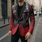 Aotearoa Bulldog Personalised Blazer Maori Kowhaiwhai Motif - Aussie Hoodie