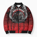 Aotearoa Bulldog Personalised Bomber Puffer Jacket Maori Kowhaiwhai Motif - Aussie Hoodie